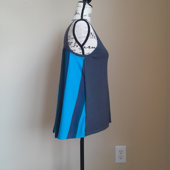 Ann Taylor Loft tank top knit front stripe back women's S - Picture 3 of 8